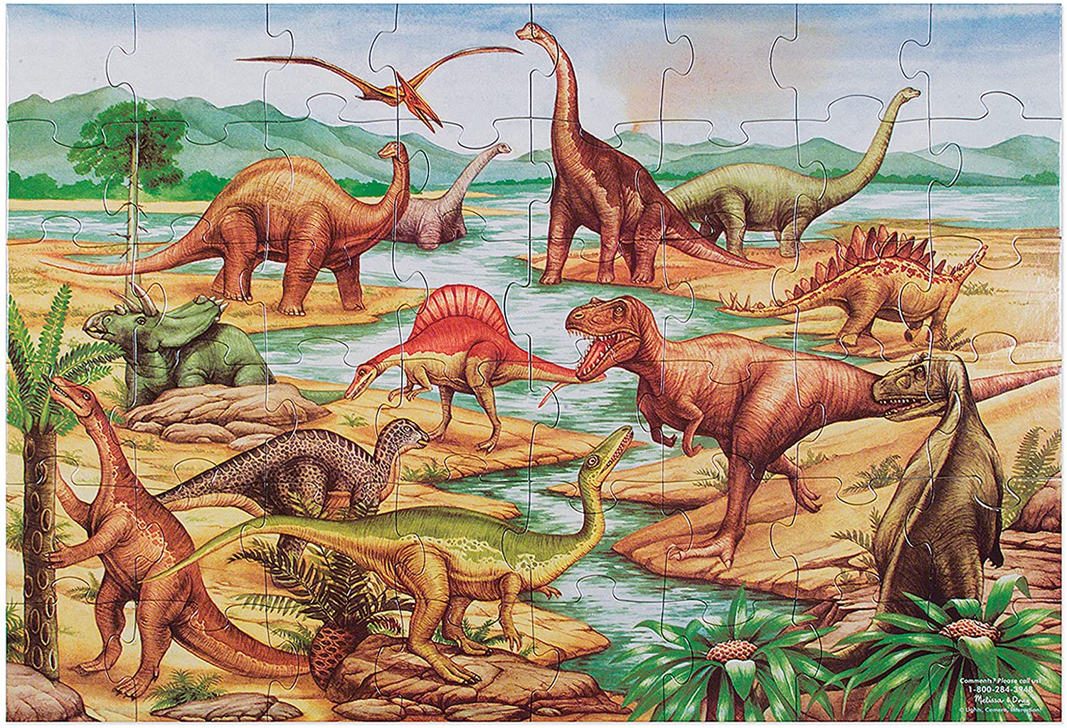 Melissa & Doug DINOSAURS FLOOR | 48 PC Melissa & Doug DINOSAURS FLOOR | 48 PC