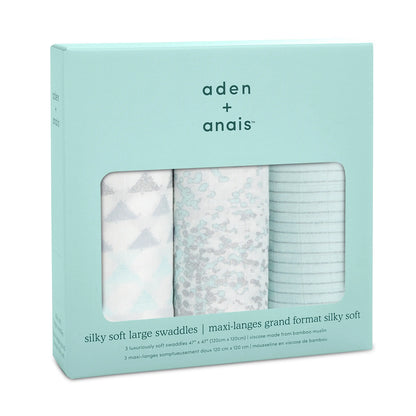Aden + Anais - Metallic Skylight Birch Soft Large Swaddle Blankets (3-pack) - BambiniJO | Buy Online | Jordan