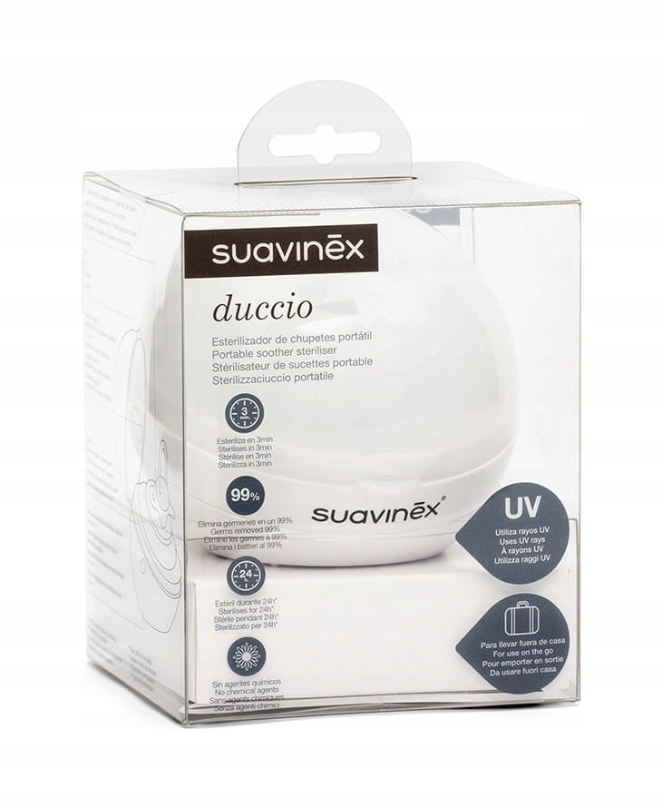 Suavinex - Pacifier UV Portable Sterilizer White - BambiniJO | Buy Online | Jordan