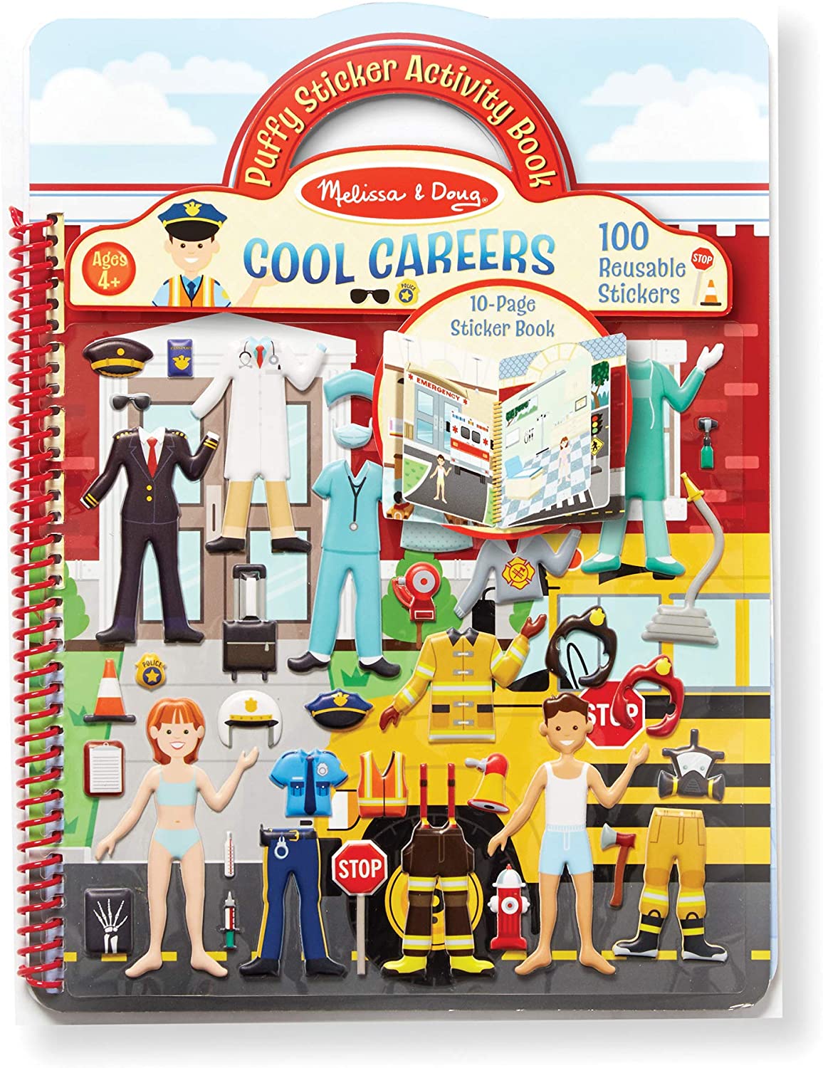 Melissa & Doug PUFFY STICKER ACTIVITY BOOK - COOL CAREERS Melissa & Doug PUFFY STICKER ACTIVITY BOOK - COOL CAREERS