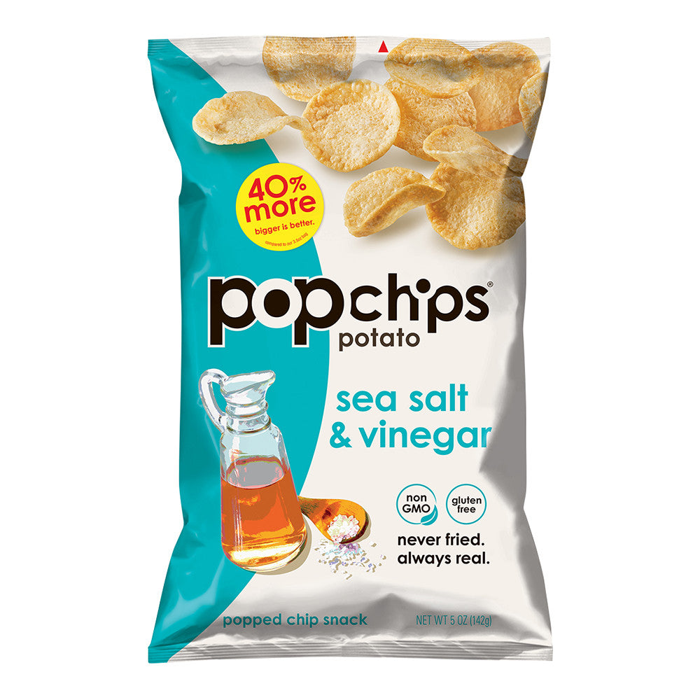 POP CHIPS Sea Salt & Vinegar Potato 142g POP CHIPS Sea Salt & Vinegar Potato 142g