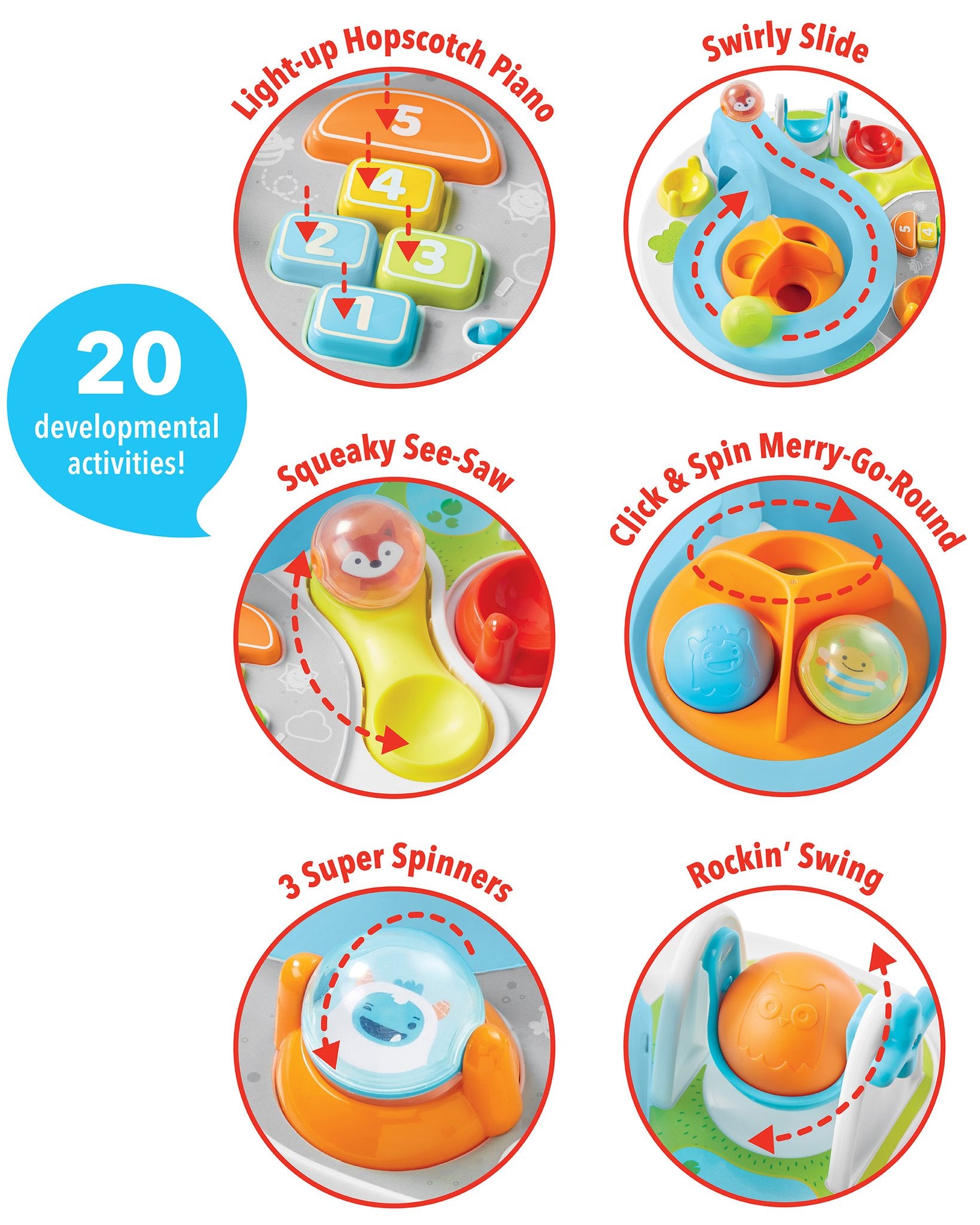 Skip Hop - Explore & More Let's Roll Activity Table Skip Hop - Explore & More Let's Roll Activity Table