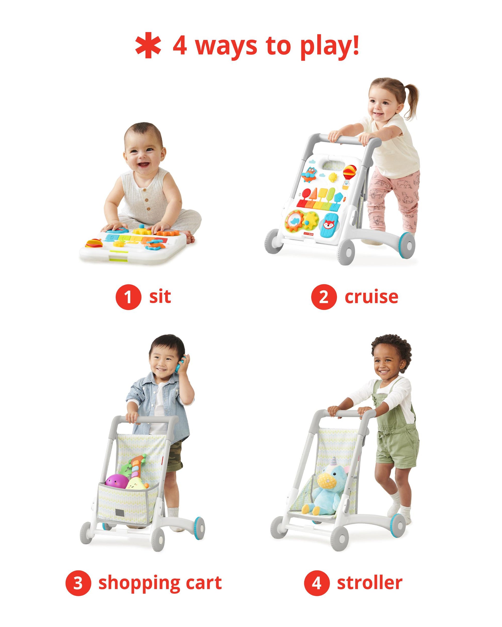 Skip Hop - Explore & More Grow Along 4-In-1 Activity Walker Skip Hop - Explore & More Grow Along 4-In-1 Activity Walker