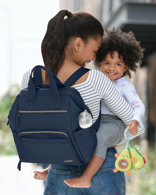 Skip Hop Mainframe Wide Open Diaper Backpack - Navy — BambiniJO Jordan