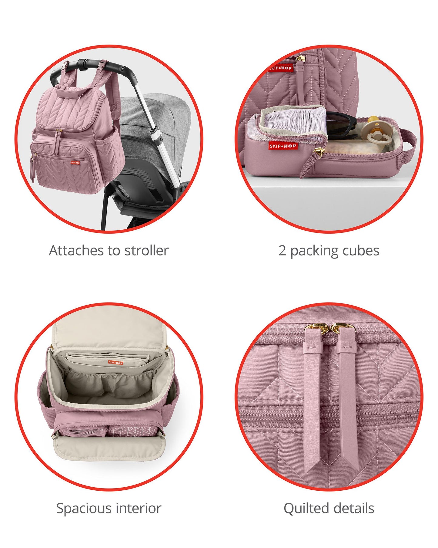 Skip Hop - Forma Diaper Backpack - Mauve - BambiniJO | Buy Online | Jordan