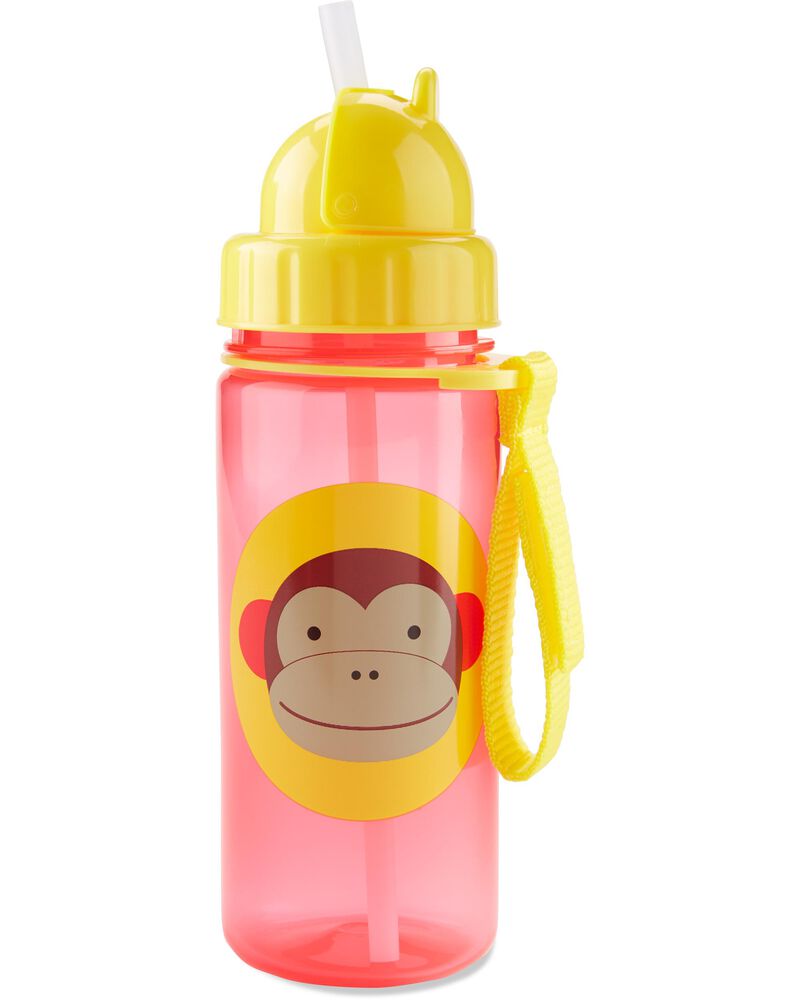 Zoo Straw Bottle Marshall - Monkey - 384.5ml Zoo Straw Bottle Marshall - Monkey - 384.5ml