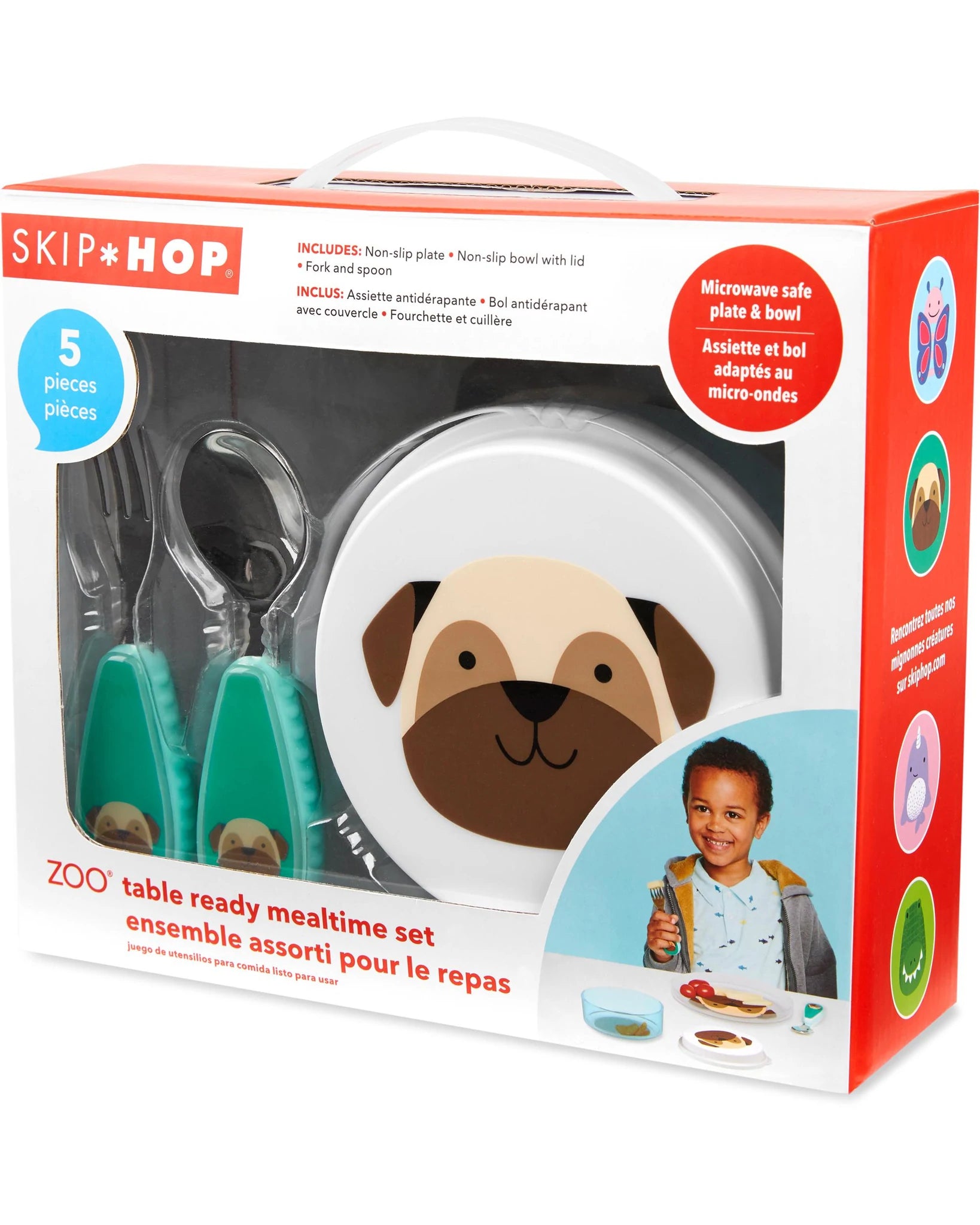 ZOO Table Ready Mealtime Set - Pug ZOO Table Ready Mealtime Set - Pug