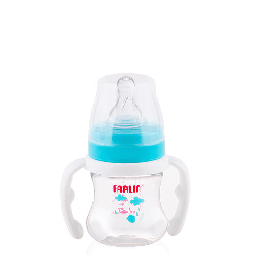 Farlin - PP Wide Neck Feeder 150ML With Handle Blue - BambiniJO | Buy Online | Jordan