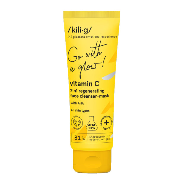 Kili.g - Natural Vitamin C Regenerating Face Cleanser-Mask with AHA - BambiniJO | Buy Online | Jordan