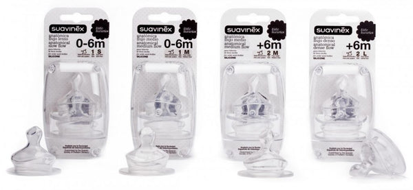 Suavinex - Anatomical Bottle 150ml - Blue Sea "Teat 1S Slow Flow" 0-6M - BambiniJO | Buy Online | Jordan