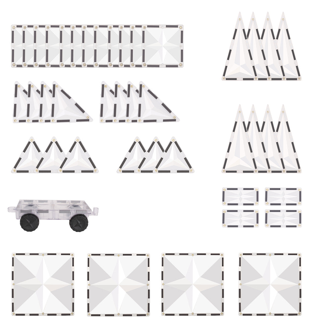 Clix-Tiles - Magnetic CRYSTAL SET 52 Pieces Set