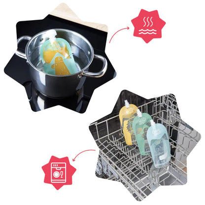 Babymoov - 15 Reusable food pouches | 150ml