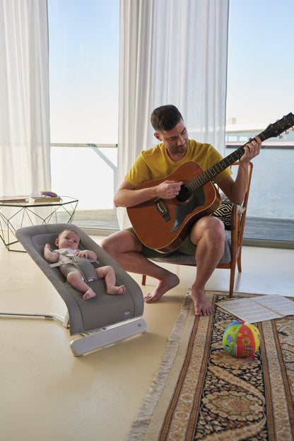 Chicco - RHYTHM'N'SOUND BABY BOUNCER MOON GREY - BambiniJO | Buy Online | Jordan