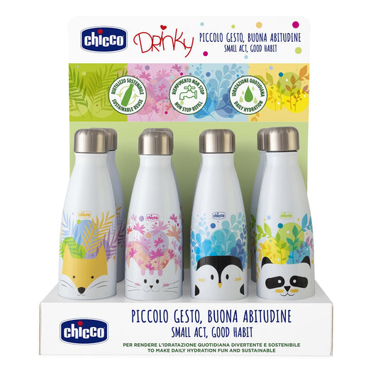 Chicco - “Drinky” Thermal Bottle made of Stainless Steel 350ml - BambiniJO | Buy Online | Jordan