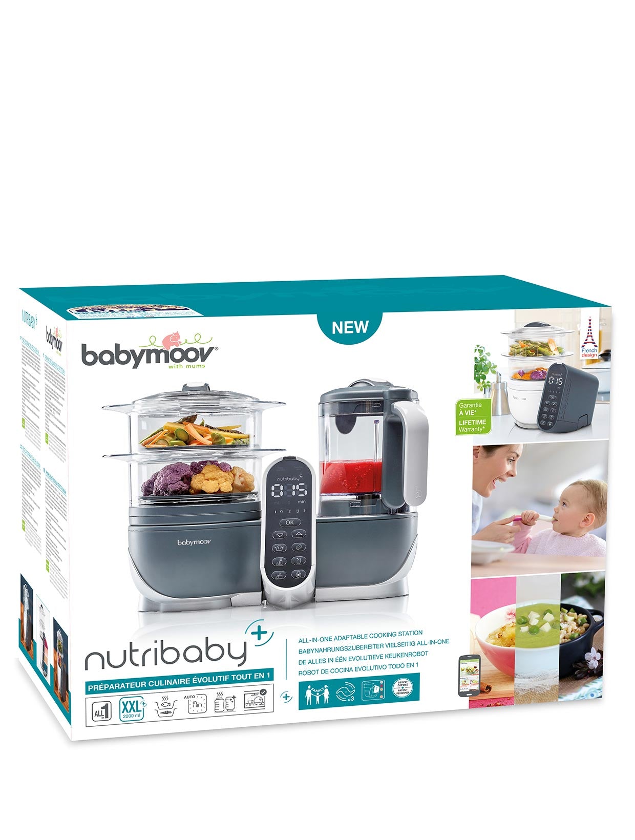 Babymoov - Nutribaby 5-in-1 Industrial Cooker Grey