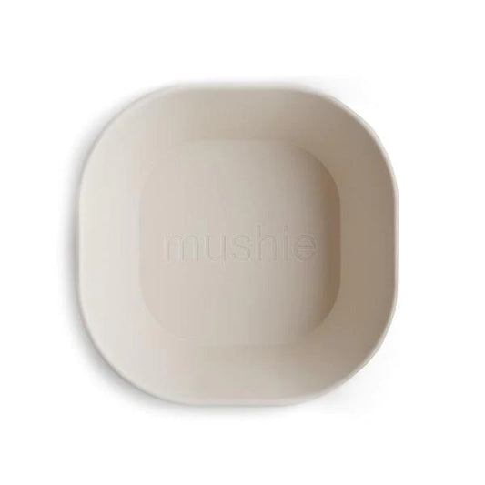 MUSHIE - Square Dinnerware Bowl - Set of 2 - Ivory - BambiniJO | Buy Online | Jordan