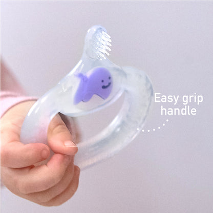 Silicone Baby Teething Toothbrush | 6M+ - BambiniJO | Buy Online | Jordan