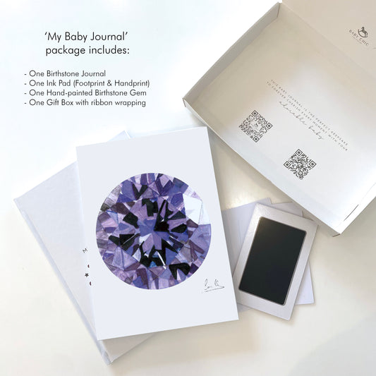 Birthstone Memory Book - February- The Amethyst - BambiniJO | Buy Online | Jordan