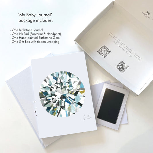 Birthstone Memory Book - April- The Diamond - BambiniJO | Buy Online | Jordan