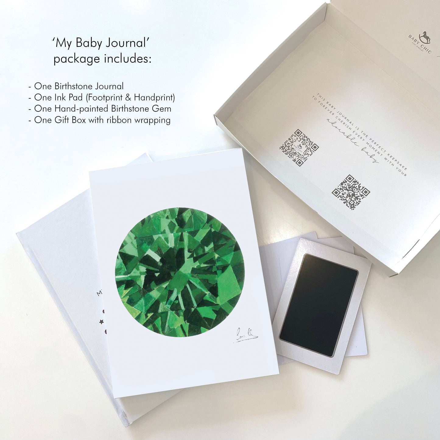 Birthstone Memory Book - May - The Emerald - BambiniJO | Buy Online | Jordan