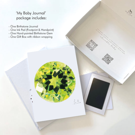 Birthstone Memory Book - August- The Peridot - BambiniJO | Buy Online | Jordan