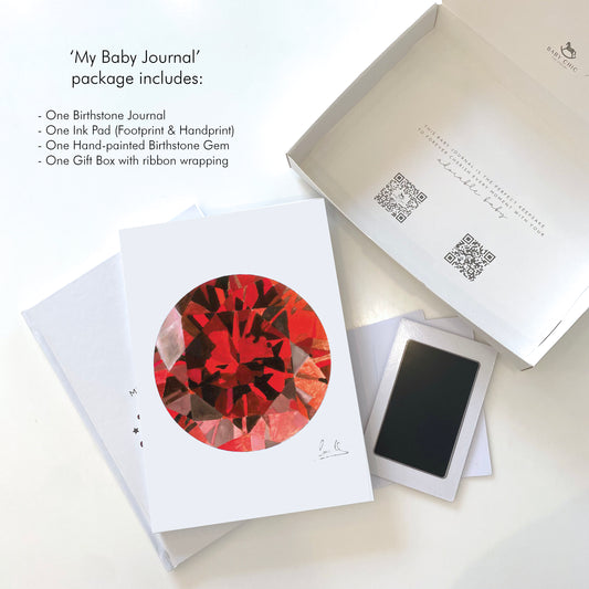 Birthstone Memory Book - July- Ruby - BambiniJO | Buy Online | Jordan