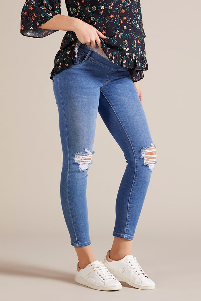 Ripped Maternity Jeans - Size 40 Ripped Maternity Jeans - Size 40
