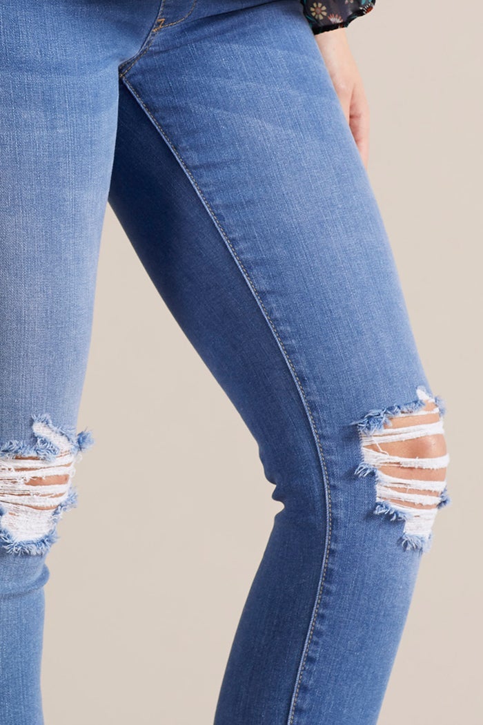 Ripped Maternity Jeans - Size 40 Ripped Maternity Jeans - Size 40