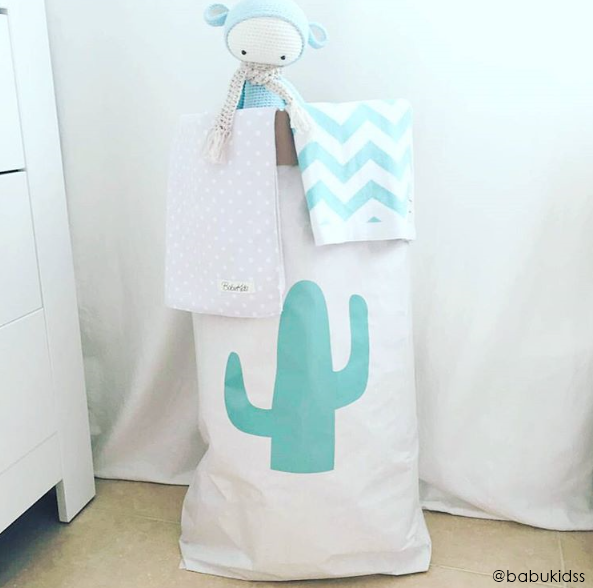 Play and Store - Paper Storage Bag Cactus – Large - BambiniJO | Buy Online | Jordan
