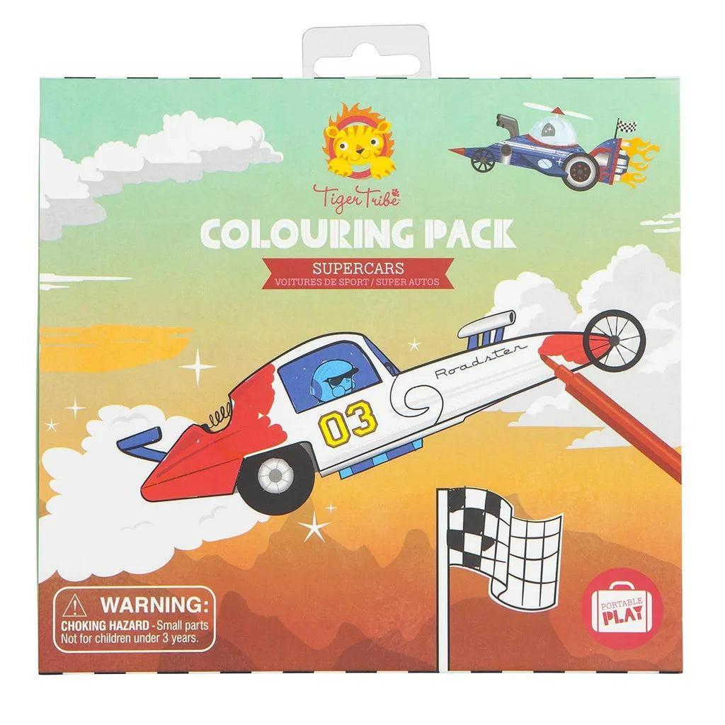 Tiger Tribe - Colouring Set - Supercars Tiger Tribe - Colouring Set - Supercars