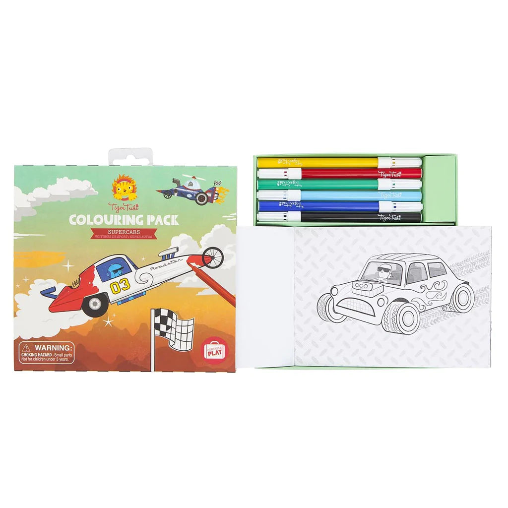 Tiger Tribe - Colouring Set - Supercars Tiger Tribe - Colouring Set - Supercars