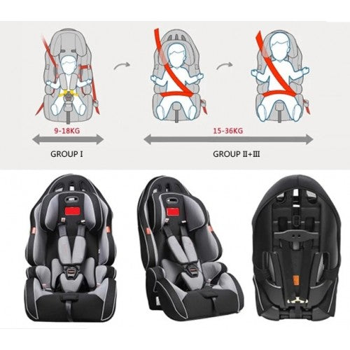 Robins - Car Seat 9 Months - 12 Years - Black - BambiniJO | Buy Online | Jordan