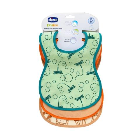 Chicco - Weaning cotton bibs 3 PCS - BambiniJO | Buy Online | Jordan
