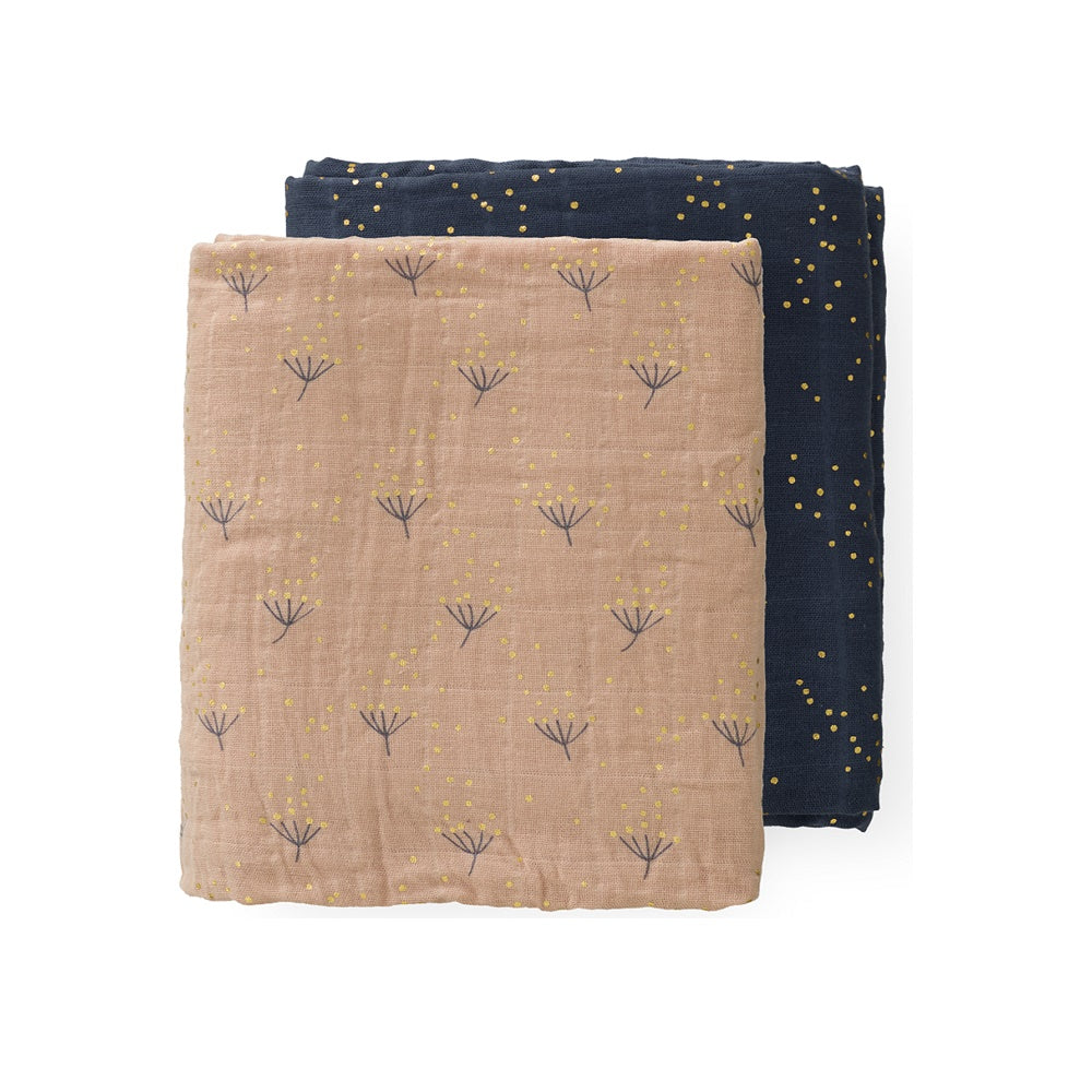 FRESK - Organic Muslin – Pack Of 2 - Dandelion FRESK - Organic Muslin – Pack Of 2 - Dandelion