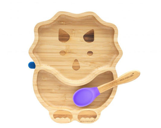 Eco Rascals - Dinosaur Shaped Bamboo Suction Plate — BambiniJO Jordan