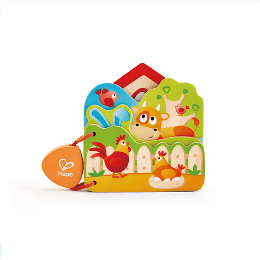 Hape - Baby's Farm Animal Book - BambiniJO | Buy Online | Jordan