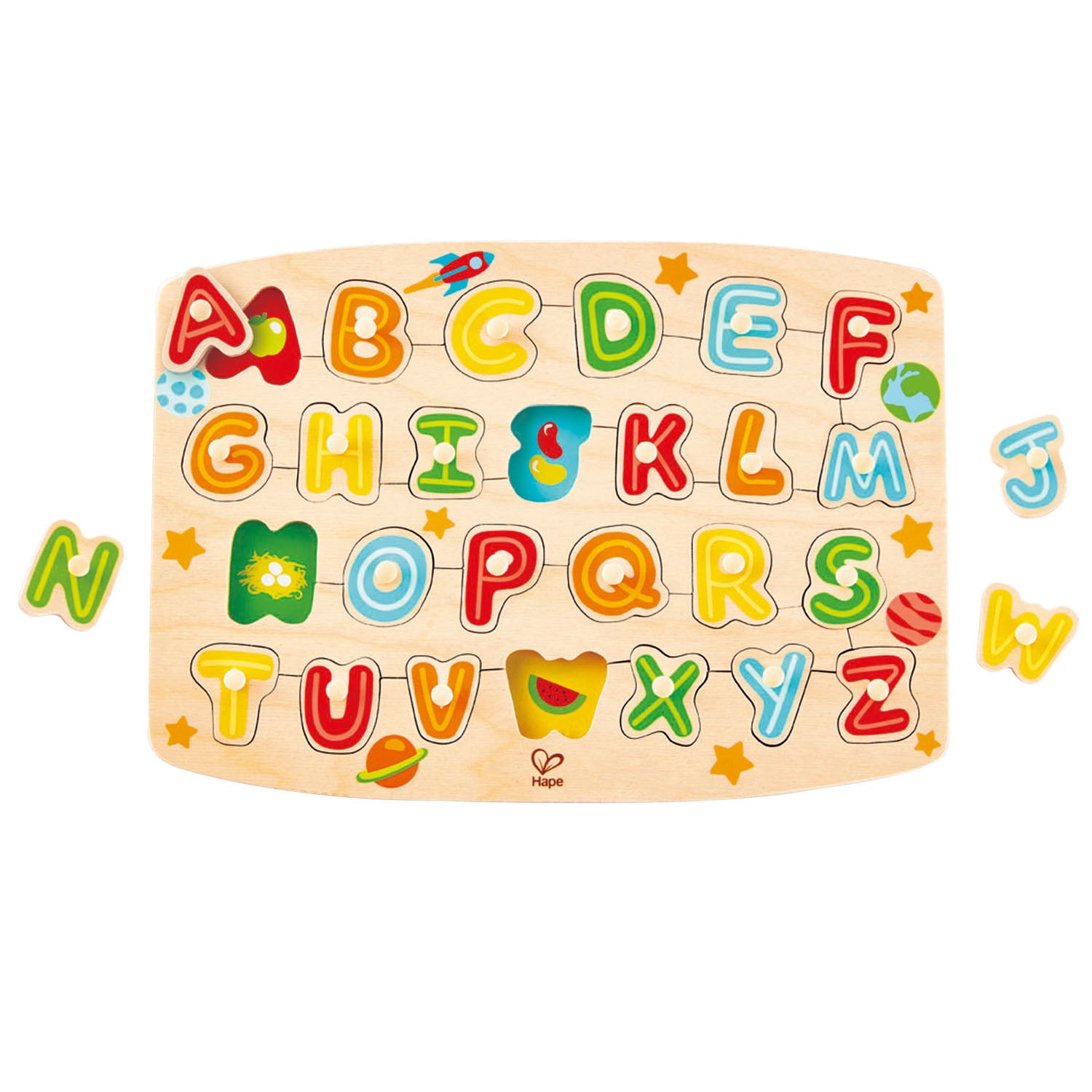Hape - Alphabet Peg Puzzle Hape - Alphabet Peg Puzzle