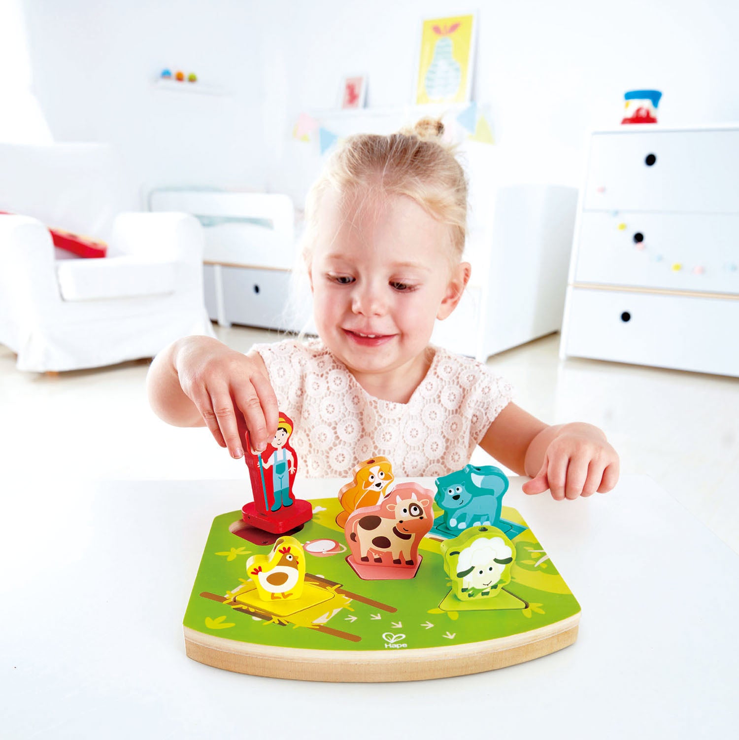 Hape - Farmyard Sound Puzzle Hape - Farmyard Sound Puzzle