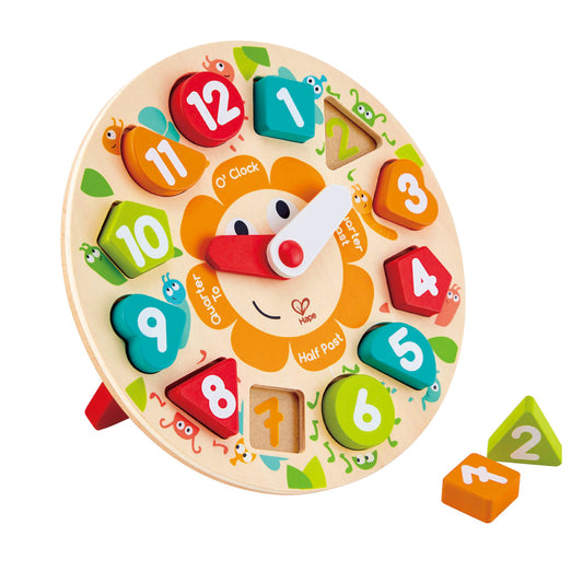 Hape - Chunky Clock Puzzle - BambiniJO | Buy Online | Jordan