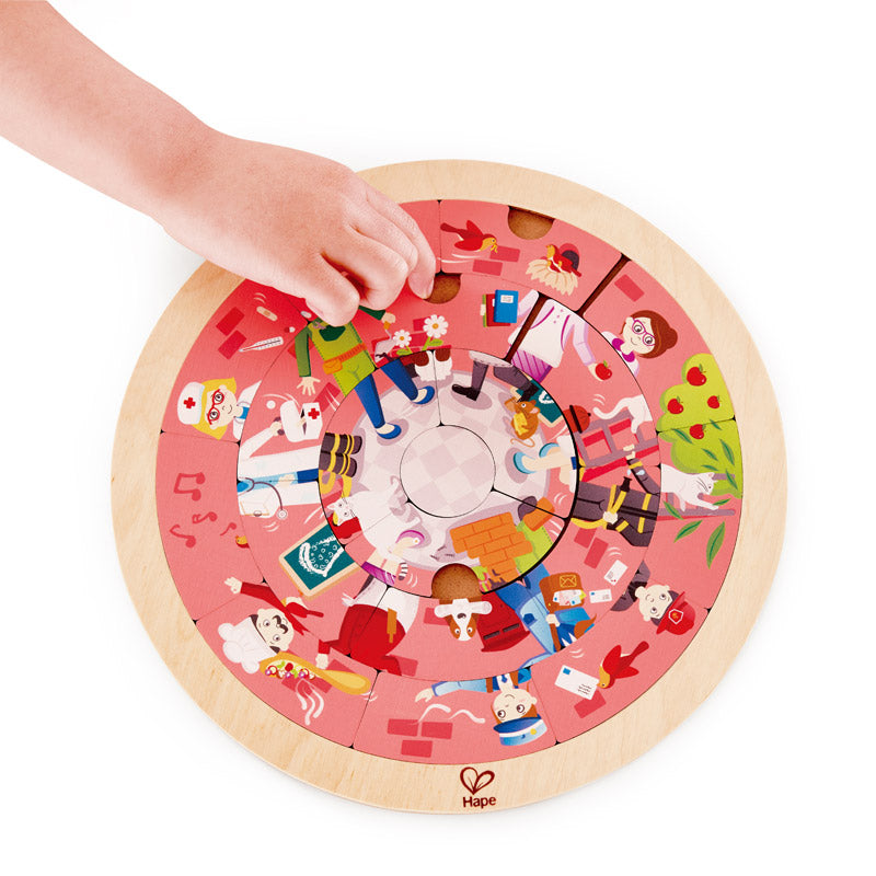 Hape - Jobs Roundabout Puzzle Hape - Jobs Roundabout Puzzle