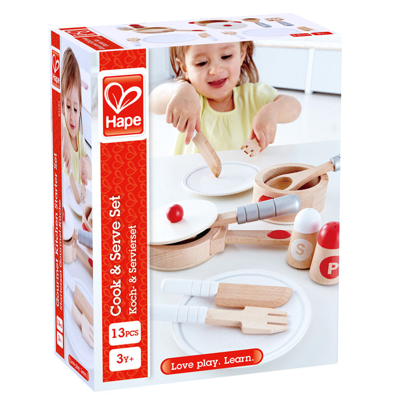 Hape - Cook & Serve Set Hape - Cook & Serve Set