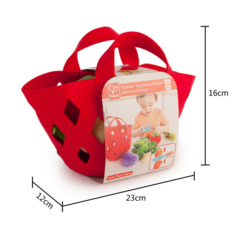 Hape - Toddler Vegetable Basket - BambiniJO | Buy Online | Jordan