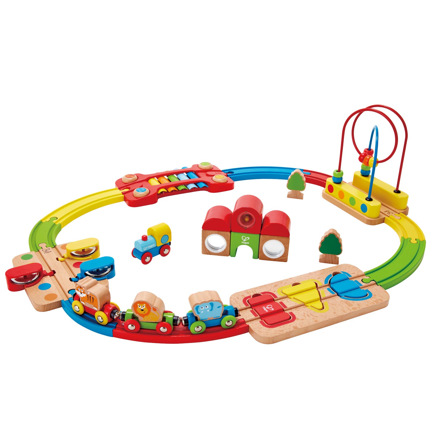 Hape - Rainbow Puzzle Railway - BambiniJO | Buy Online | Jordan