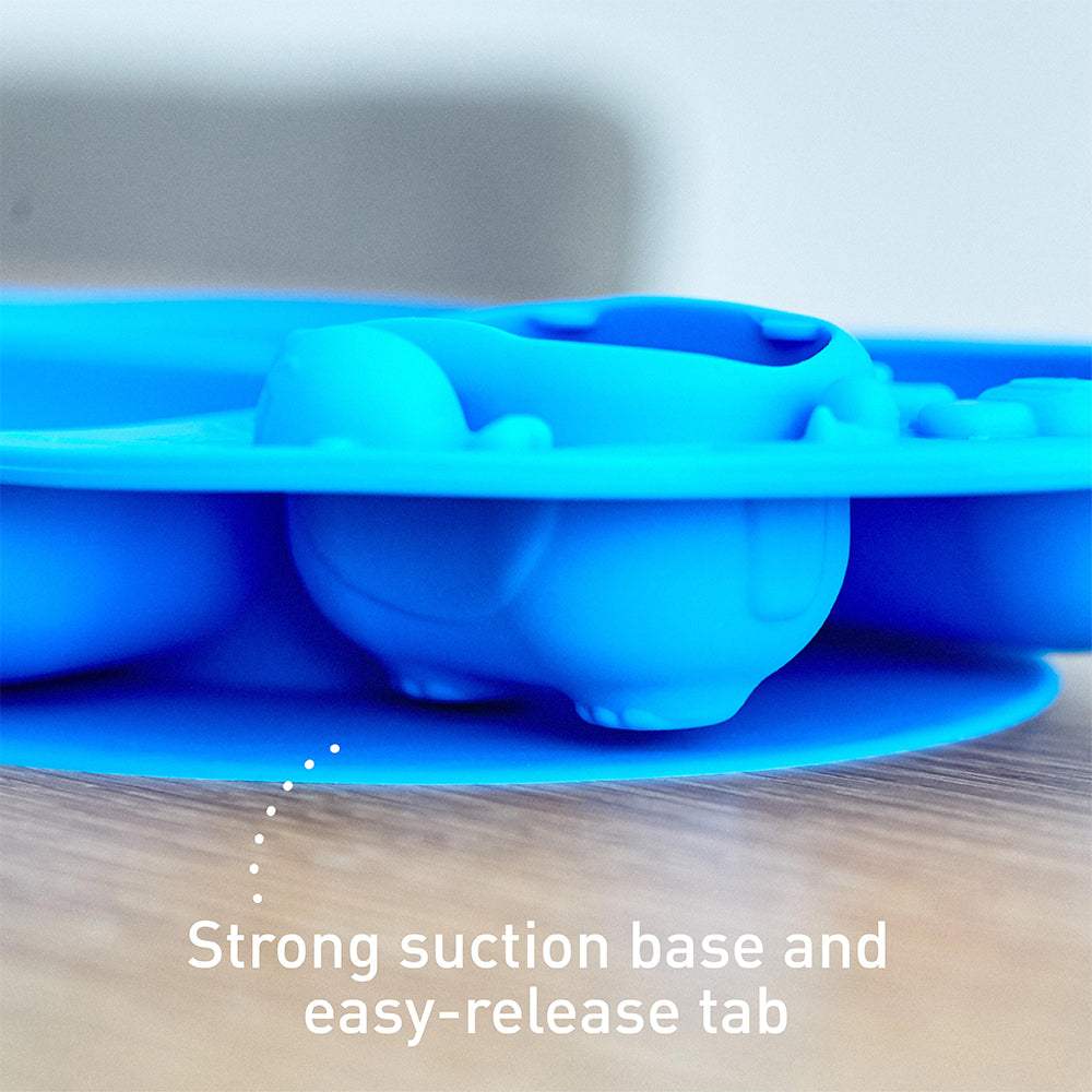 Silicone Yummy Dips Suction Divided Plate | 18M+ Silicone Yummy Dips Suction Divided Plate | 18M+