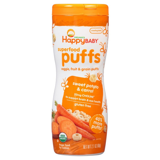 Puffs Sweet Potato & Carrot - Gluten Free - BambiniJO