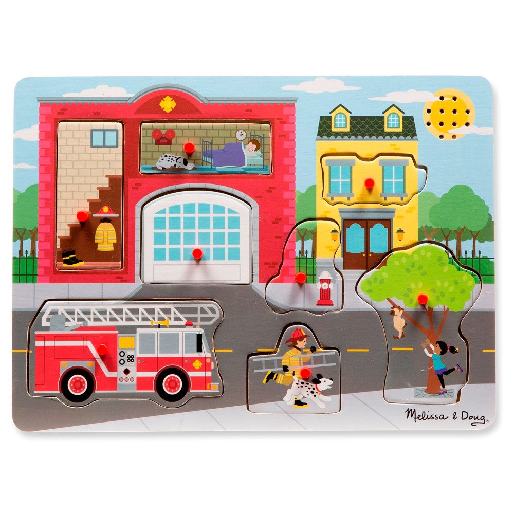 Melissa & Doug The Fire Station Sound Puzzle 2+ Melissa & Doug The Fire Station Sound Puzzle 2+