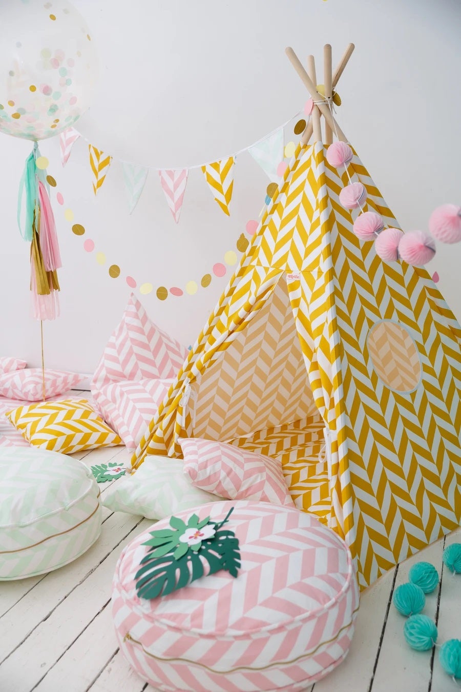 Wigiwama - Mustard Herringbone Teepee Wigiwama - Mustard Herringbone Teepee