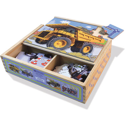 iKids - Innovative Kids 4 Jigsaw Puzzels trucks - BambiniJO
