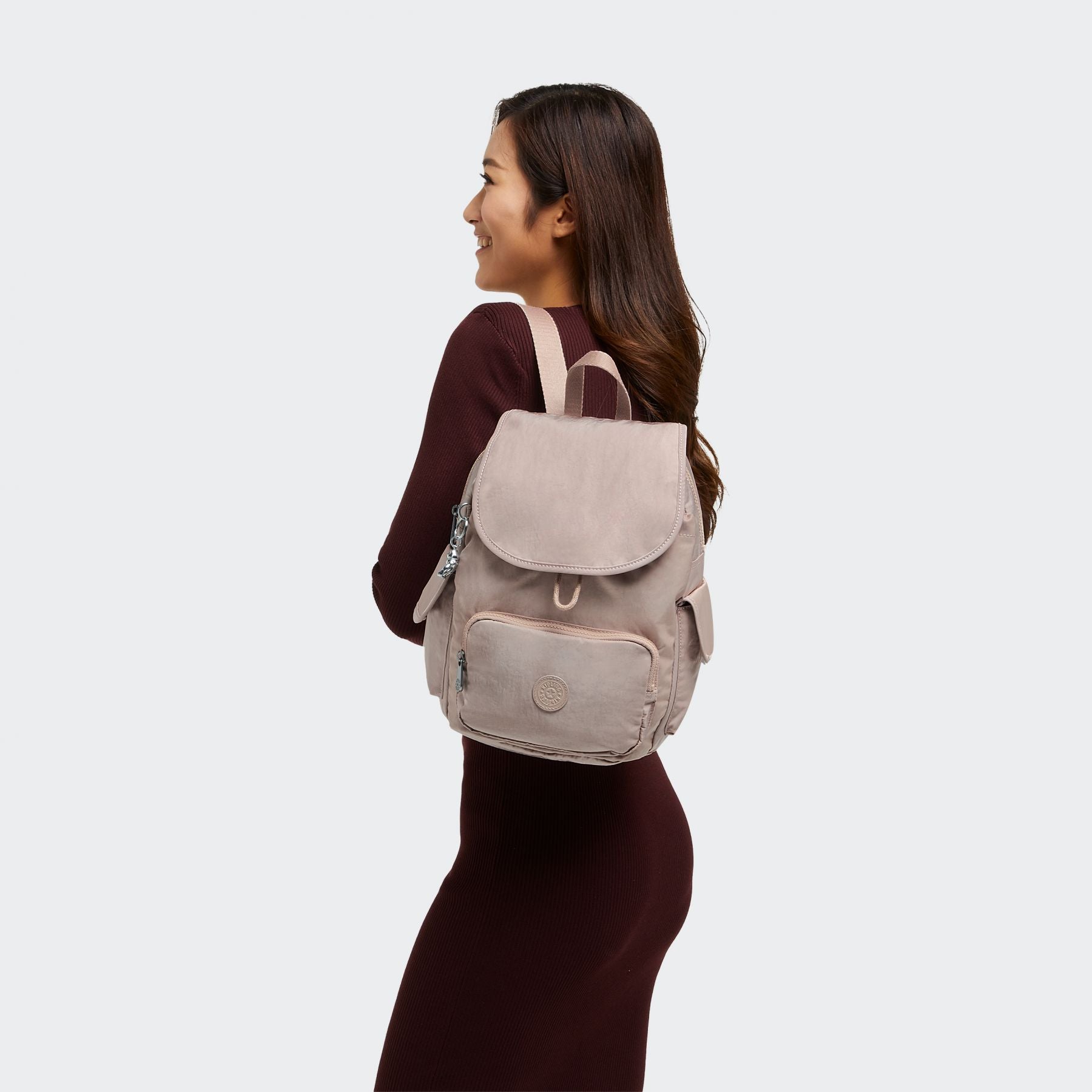 CITY Small Backpack Grey Mild Rose CITY Small Backpack Grey Mild Rose
