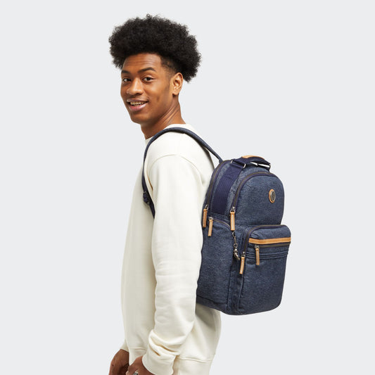 OSHO Large backpack with organizational pockets Deep Denim — BambiniJO Jordan